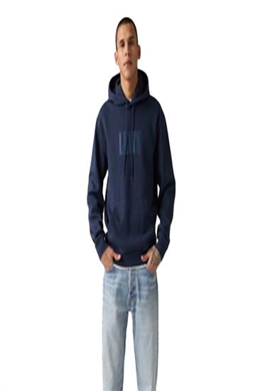 GRAPHIC SWEATSHIRT-SSNL SERIF 4 NAVY BLAZER